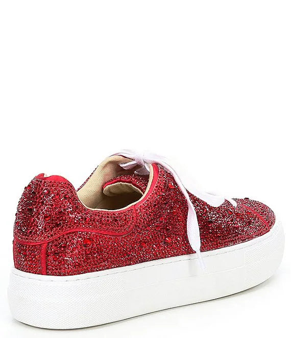 BETSEY JOHNSON SIDNY RED SNEAKER