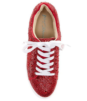 BETSEY JOHNSON SIDNY RED SNEAKER