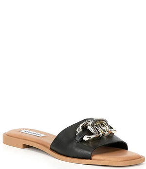 STEVE MADDEN GENE BLACK SANDALS