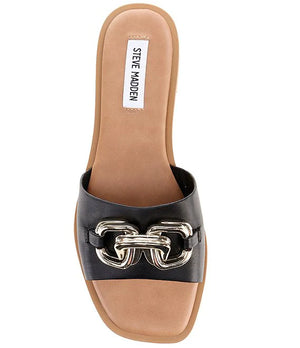 STEVE MADDEN GENE BLACK SANDALS