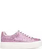 BETSEY JOHNSON LIGHT PINK RHINESTONE SNEAKERS