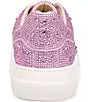 BETSEY JOHNSON LIGHT PINK RHINESTONE SNEAKERS