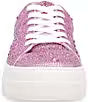 BETSEY JOHNSON LIGHT PINK RHINESTONE SNEAKERS