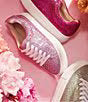BETSEY JOHNSON LIGHT PINK RHINESTONE SNEAKERS