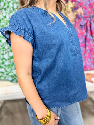 GIANNA DENIM TOP
