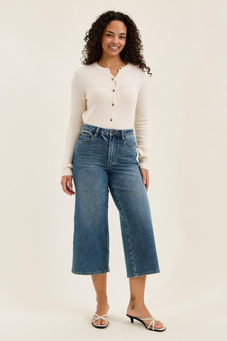 CAILYNN WIDE CROP JUDY BLUE JEANS