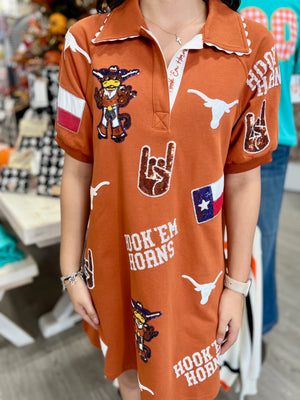 TEXAS LOGO PATCH DRESS
