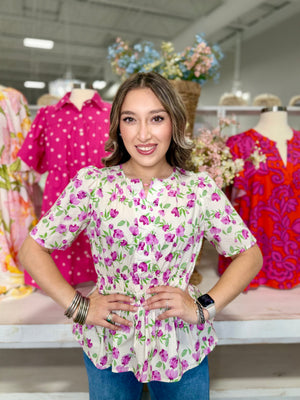 DAHLIA FLORAL TOP