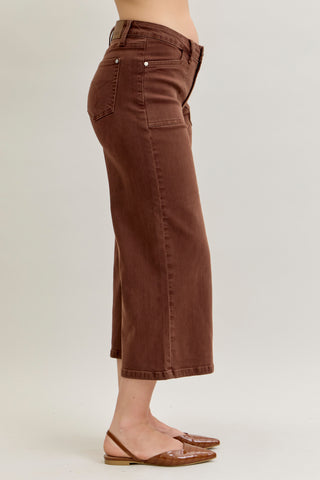 CAITY MAPLE JUDY BLUE WIDE LEG JEANS