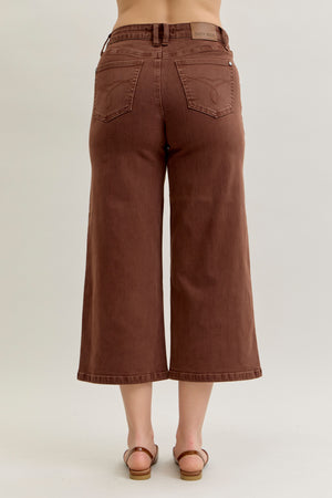 CAITY MAPLE JUDY BLUE WIDE LEG JEANS