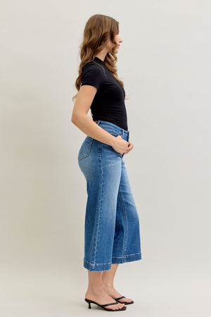 ENRIKA WIDE CROP JUDY BLUE JEANS