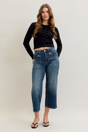 LETTY WIDE CROP JEANS