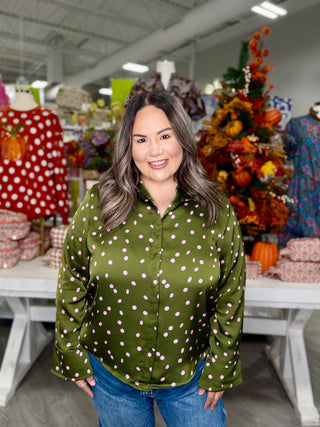 MEGAN POLKA DOT TOP