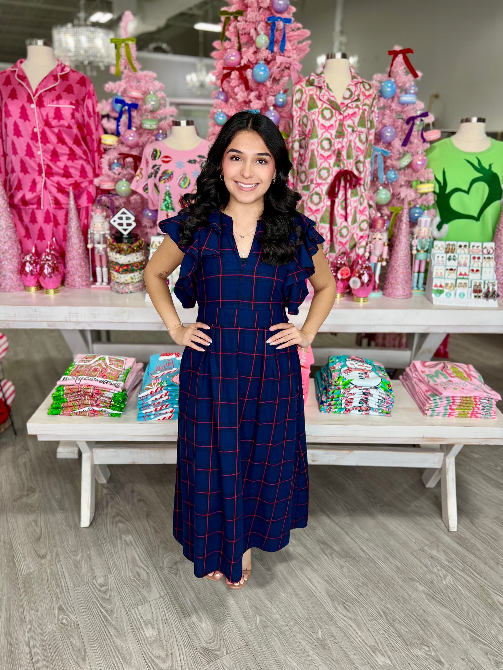 FALLON PLAID DRESS