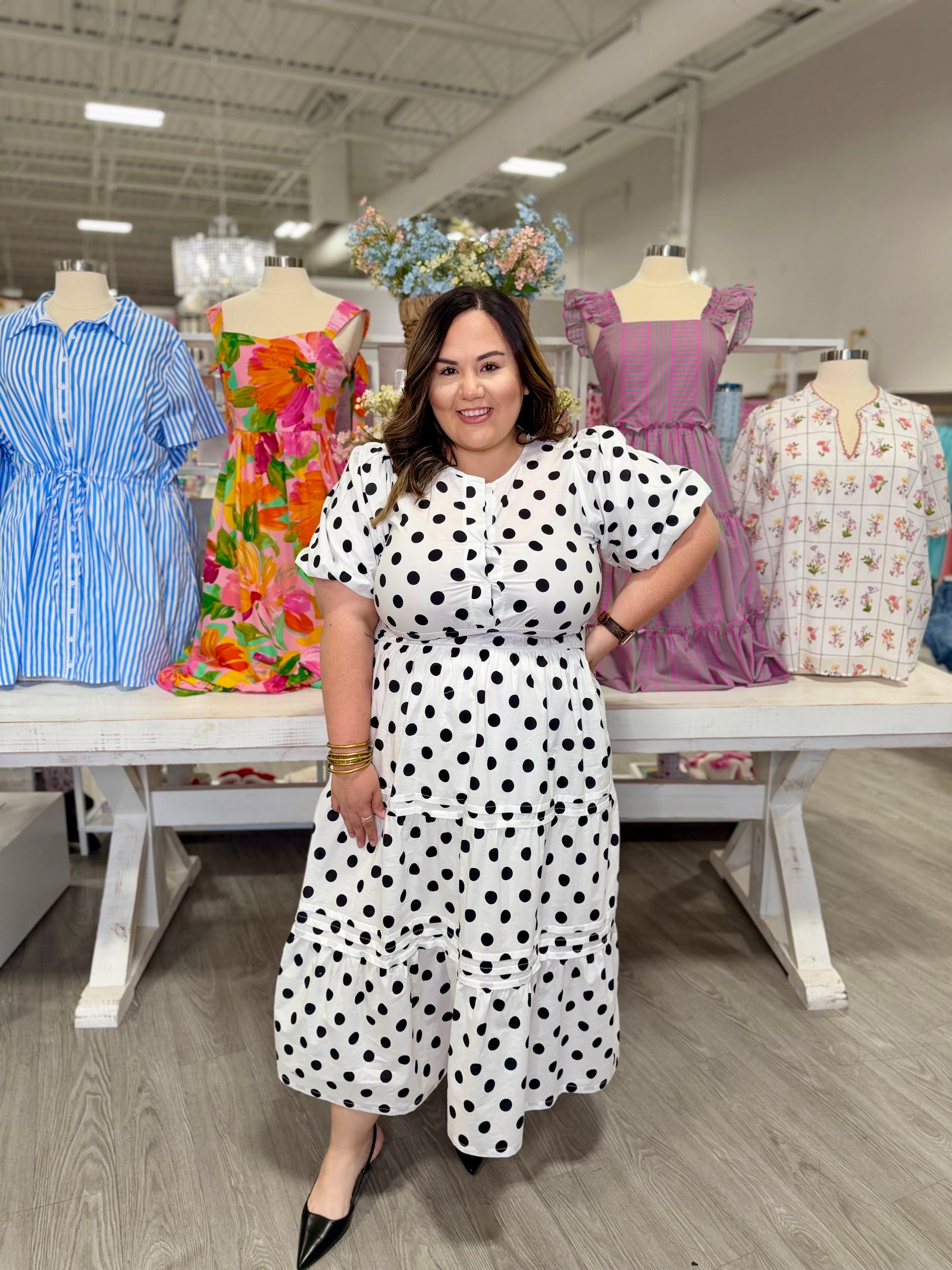 REESE POLKA DOT DRESS