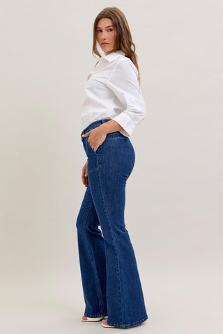 EMMA HW FLARE WITH PATCH POCKETS