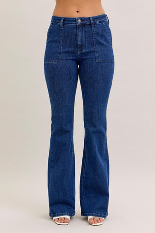 EMMA HW FLARE WITH PATCH POCKETS