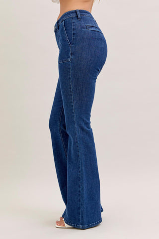 EMMA HW FLARE WITH PATCH POCKETS