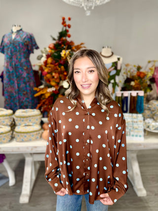 LEONOR POLKA DOT TOP