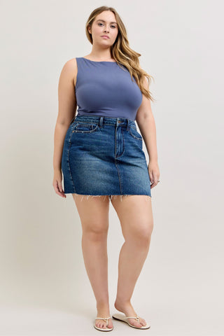 KAREN DARK RIGID SKIRT