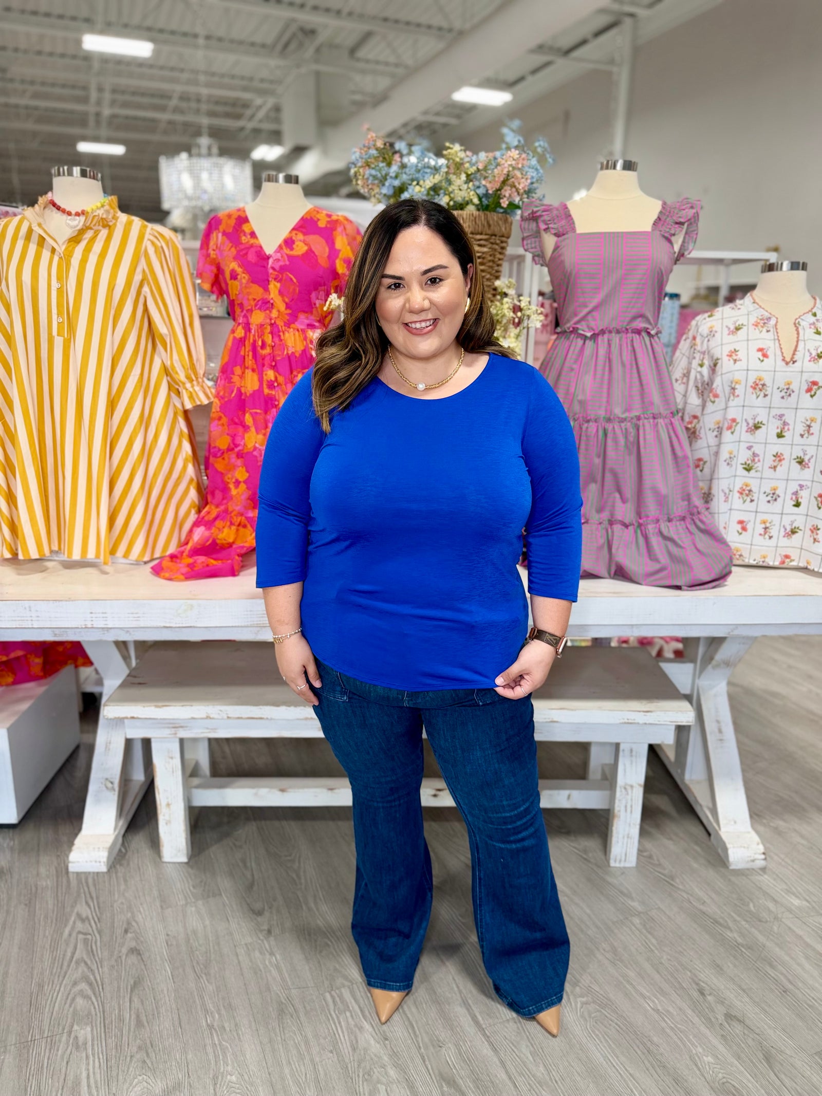 DELILA ROYAL BLUE TOP