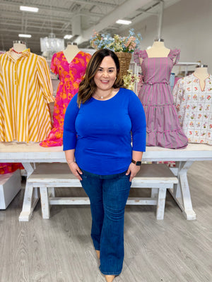 DELILA ROYAL BLUE TOP