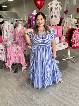 Brandy Striped Maxi Dress