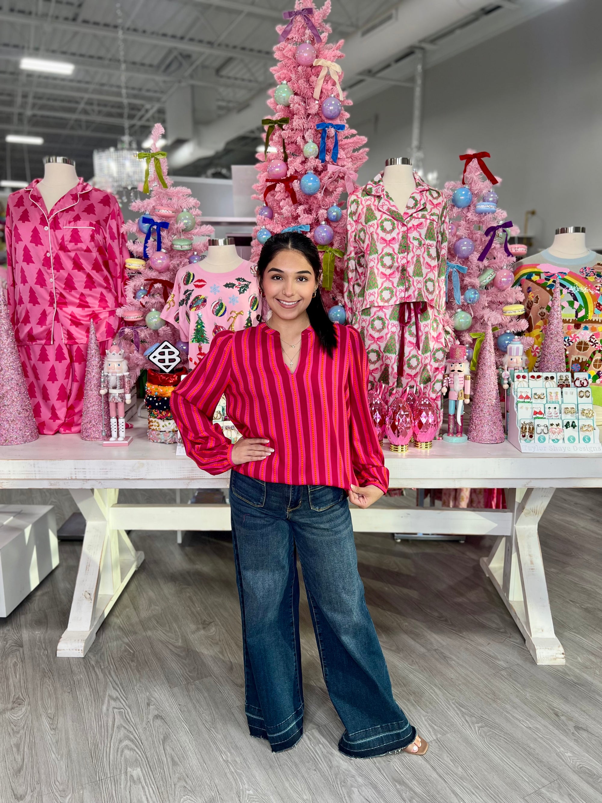 ARIANA MADIX STRIPE TOP