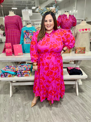Irene Smocked Midi Dress