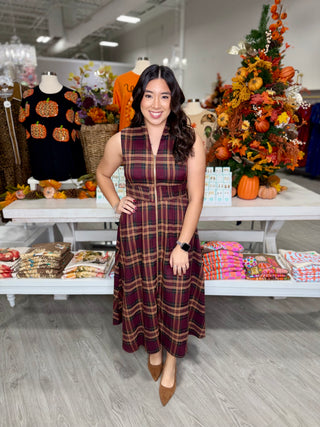 LESLIE PLAID DRESS
