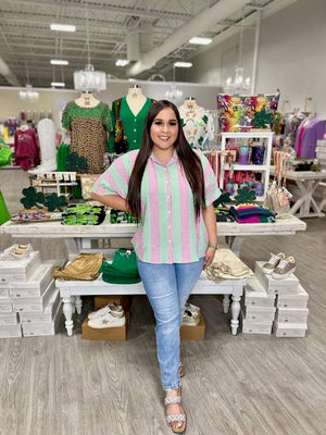 COSMO AND WANDA BUTTON DOWN TOP