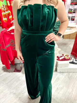 GRINCH VELVET JUMPSUIT