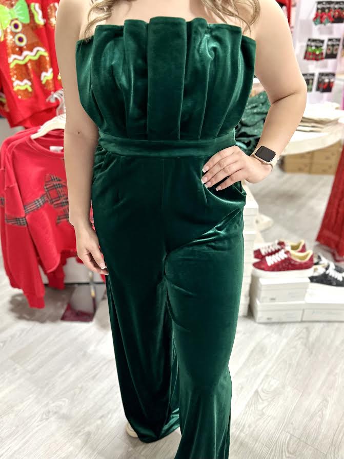 GRINCH VELVET JUMPSUIT