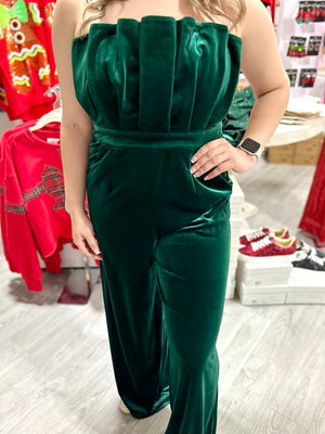 GRINCH VELVET JUMPSUIT