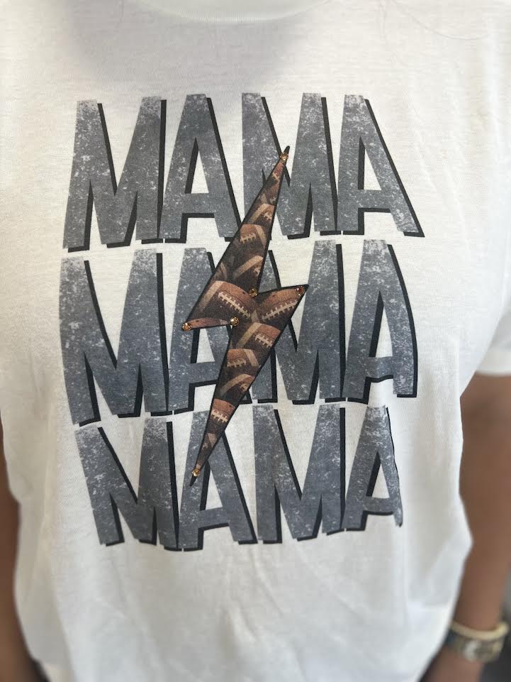 FOOTBALL MAMA BOLT TEE