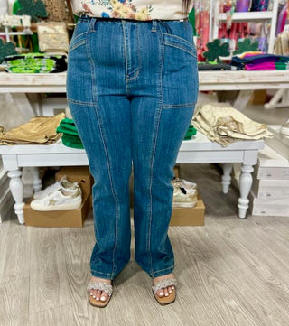 BETHANY HW ELASTIC WAIST JUDY BLUE JEANS