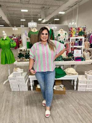 COSMO AND WANDA BUTTON DOWN TOP