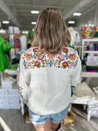 PICKIN'WILDFLOWERS JEAN JACKET
