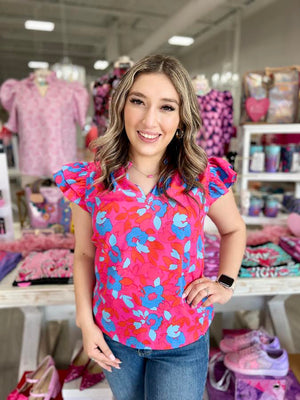 DEBBIE FLORAL TOP