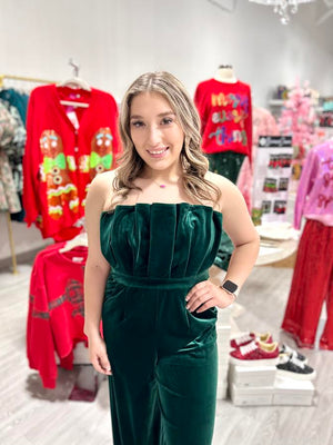 GRINCH VELVET JUMPSUIT