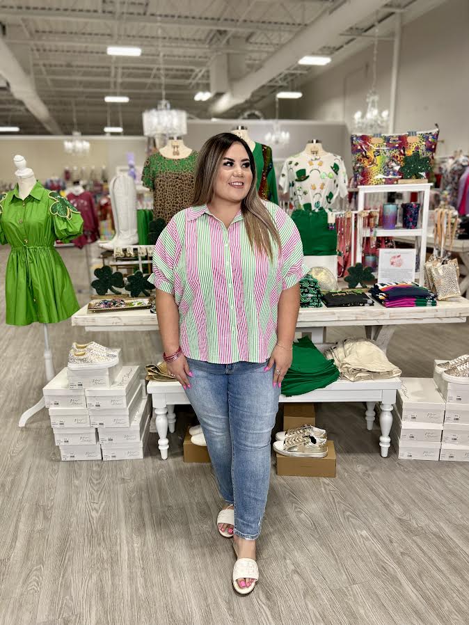 COSMO AND WANDA BUTTON DOWN TOP