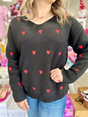 VERONICA HEART SWEATER