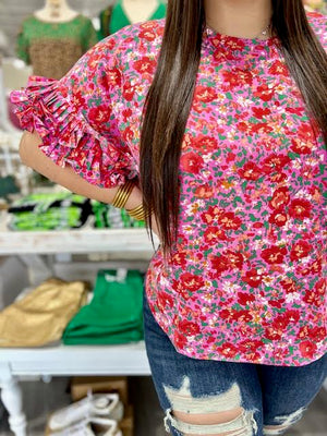 RAE FLORAL TOP