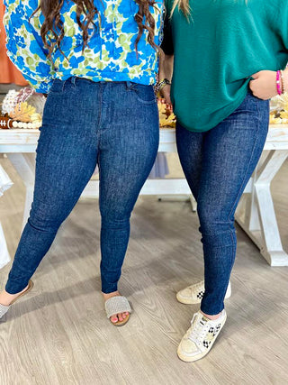 ON FRIDAY'S WE WEAR JEANS TUMMY CONTROL JUDY BLUE