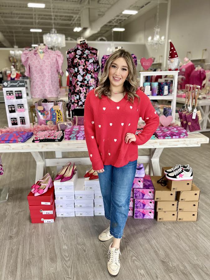 VIVIANA HEART SWEATER