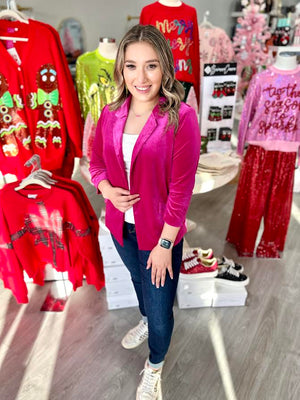 MRS.CLAUS VELVET BLAZER