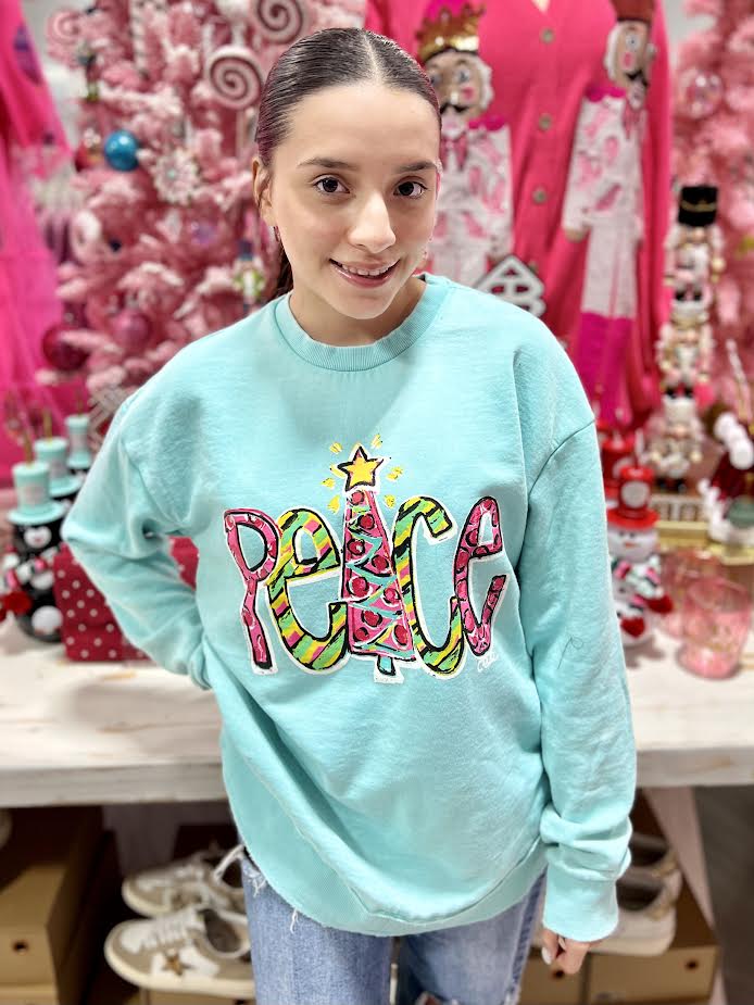 CALLIE'S CHRISTMAS PEACE SWEATSHIRT