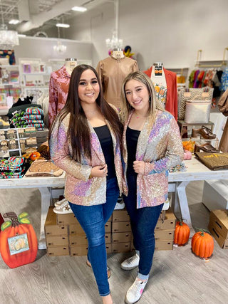 BEST OF BOTH WORLD'S SEQUIN BLAZER