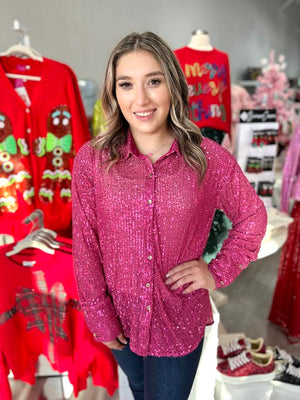 WINTER WONDERLAND SEQUIN TOP