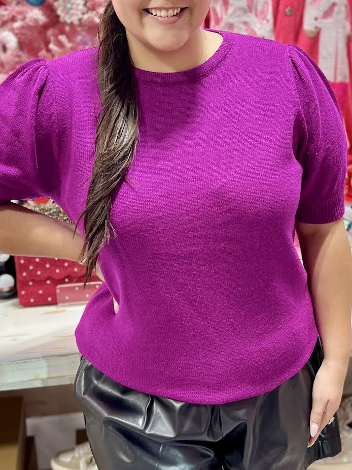 KATHERINE PURPLE SWEATER